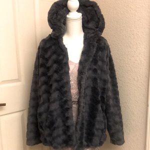 Fun faux fur cozy coat